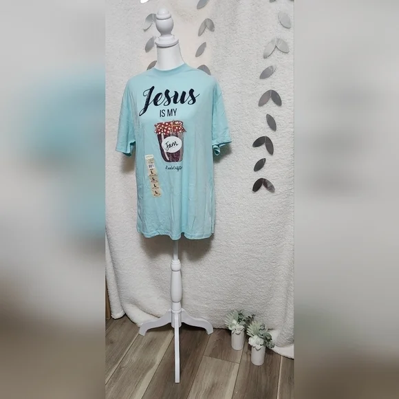 Lincoln Outfitters Jesus is my Jam Tee Size: L - Picture 1 of 3
